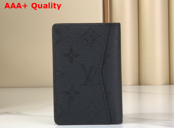 Louis Vuitton Pocket Organizer in Black Monogram Midnight Coated Canvas M26775 Replica