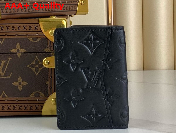 Louis Vuitton Pocket Organizer in Black Monogram Taurillon Leather M69044 Replica