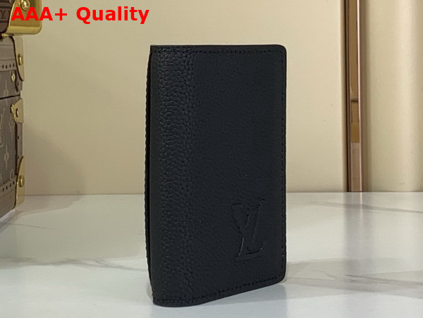 Louis Vuitton Pocket Organizer in Black Waxy Calfskin M25951 Replica