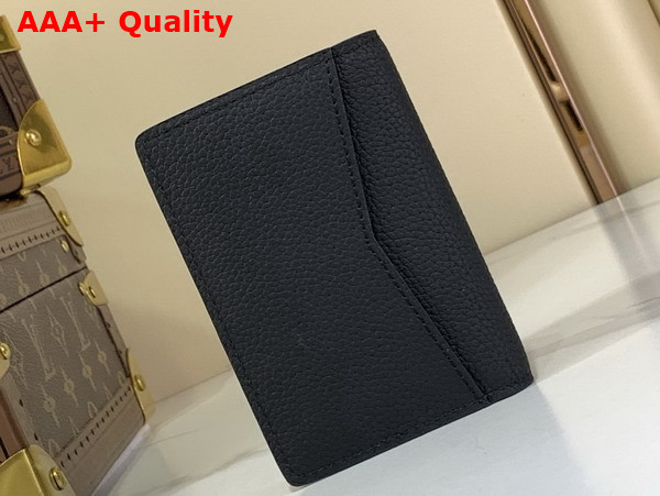 Louis Vuitton Pocket Organizer in Black Waxy Calfskin M25951 Replica