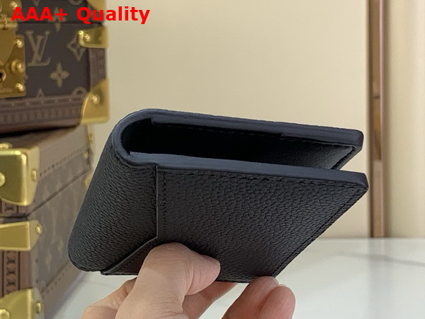 Louis Vuitton Pocket Organizer in Black Waxy Calfskin M25951 Replica