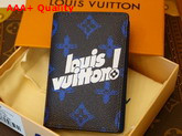 Louis Vuitton Pocket Organizer in Blue Vintage Monogram Canvas M80799 Replica
