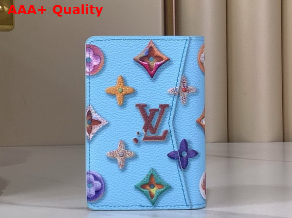 Louis Vuitton Pocket Organizer in Blueberry Monogram Donuts Coated Canvas M28045 Replica