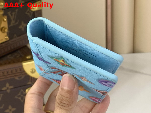 Louis Vuitton Pocket Organizer in Blueberry Monogram Donuts Coated Canvas M28045 Replica