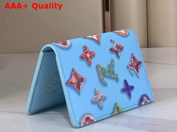 Louis Vuitton Pocket Organizer in Blueberry Monogram Donuts Coated Canvas M28045 Replica