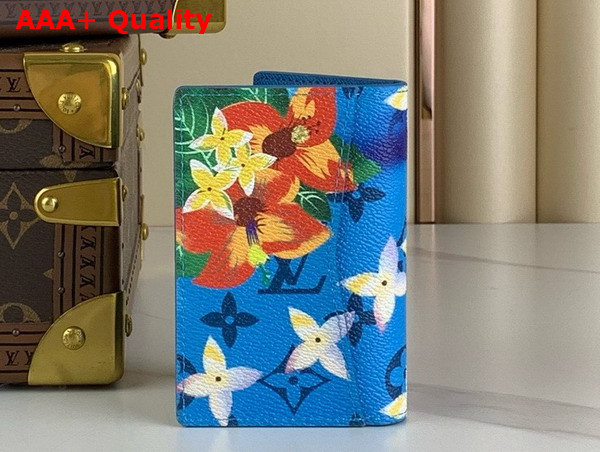 Louis Vuitton Pocket Organizer in Bright Blue Monogram Surfin Coated Canvas M83557 Replica