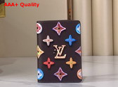 Louis Vuitton Pocket Organizer in Chocolate Monogram Donuts Coated Canvas M28282 Replica