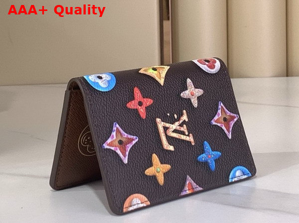 Louis Vuitton Pocket Organizer in Chocolate Monogram Donuts Coated Canvas M28282 Replica