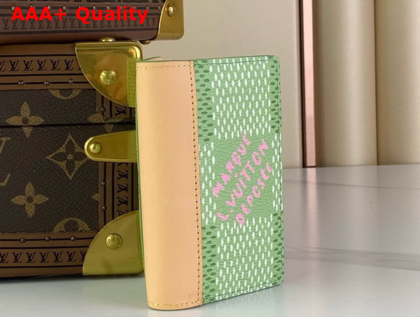 Louis Vuitton Pocket Organizer in Green Damier Golf Coated Canvas N40632 Replica