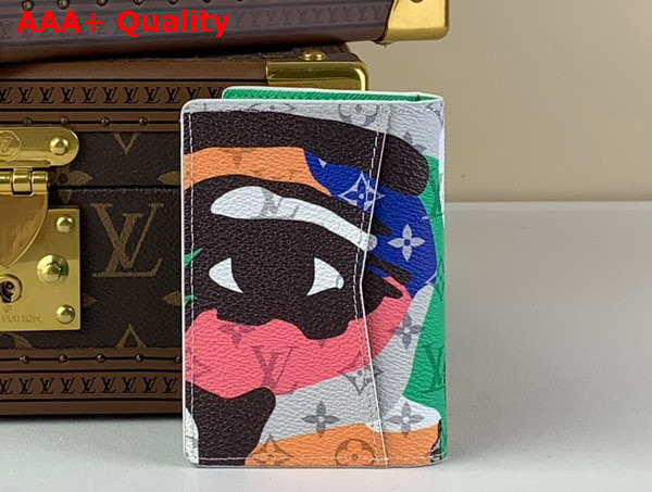 Louis Vuitton Pocket Organizer in Multicolor Monogram Coated Canvas and Cowhide Leather M82575 Replica