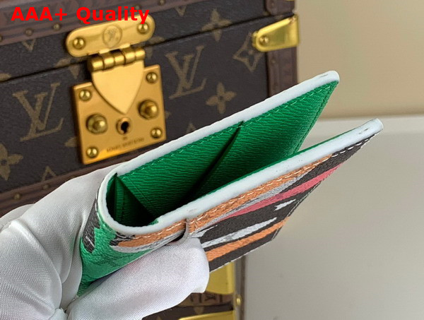 Louis Vuitton Pocket Organizer in Multicolor Monogram Coated Canvas and Cowhide Leather M82575 Replica