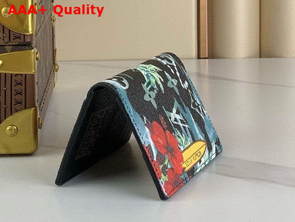 Louis Vuitton Pocket Organizer in Navy Blue Monogram Surfin Coated Canvas M83498 Replica