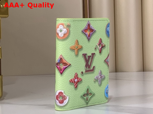 Louis Vuitton Pocket Organizer in Pistache Monogram Donuts Coated Canvas M28044 Replica