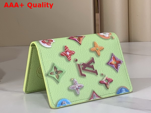 Louis Vuitton Pocket Organizer in Pistache Monogram Donuts Coated Canvas M28044 Replica