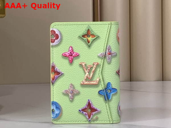 Louis Vuitton Pocket Organizer in Pistache Monogram Donuts Coated Canvas M28044 Replica