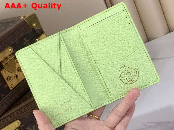 Louis Vuitton Pocket Organizer in Pistache Monogram Donuts Coated Canvas M28044 Replica