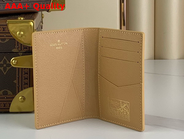 Louis Vuitton Pocket Organizer in Sand Monogram Surfin Coated Canvas M83470 Replica