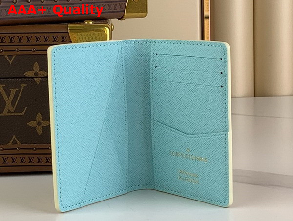 Louis Vuitton Pocket Organizer in White Damier Heritage Coated Canvas N40678 Replica