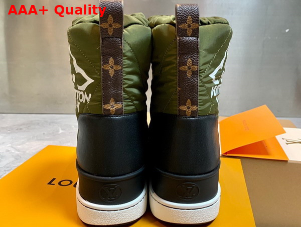 Louis Vuitton Polar Flat Half Boot in Khaki Replica