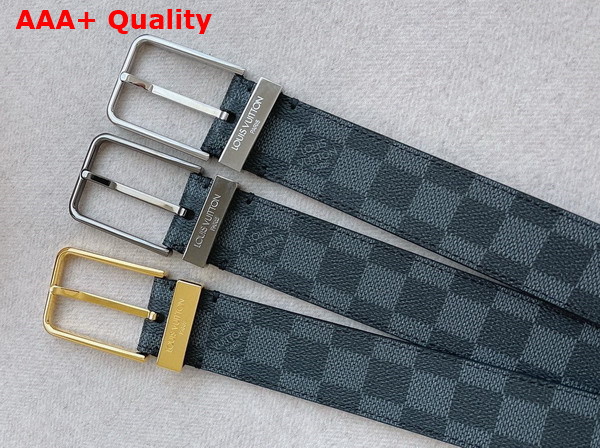 Louis Vuitton Pont Neuf 35mm Belt Damier Graphite Canvas M8200V Replica