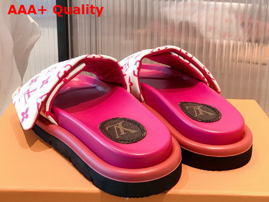 Louis Vuitton Pool Pillow Comfort Mule Pink Monogram Nylon Replica