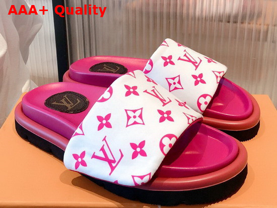 Louis Vuitton Pool Pillow Comfort Mule Pink Monogram Nylon Replica