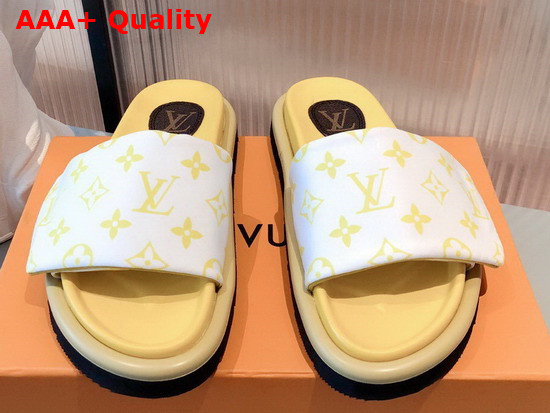 Louis Vuitton Pool Pillow Comfort Mule Yellow Monogram Nylon Replica