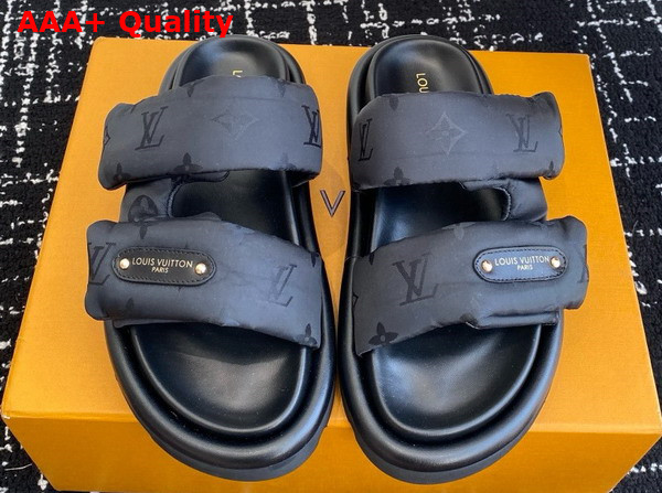 Louis Vuitton Pool Pillow Comfort Mule in Black Monogram Nylon 1AHNQU Replica