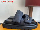 Louis Vuitton Pool Pillow Comfort Mule in Black Monogram Nylon 1AHNQU Replica