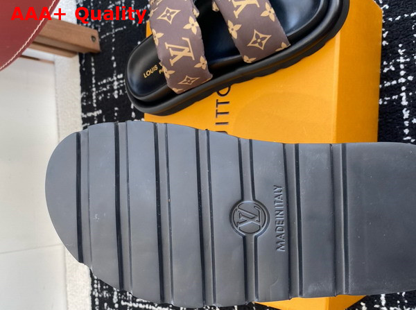 Louis Vuitton Pool Pillow Comfort Mule in Cacao Brown Monogram Nylon 1AHMDM Replica