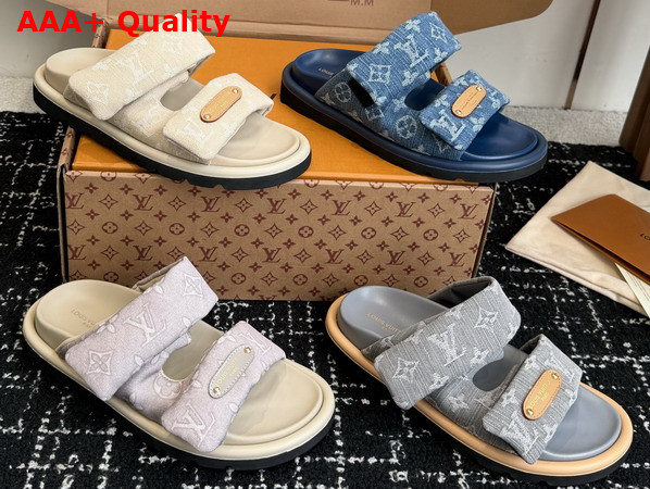 Louis Vuitton Pool Pillow Comfort Mule in Monogram Denim Replica