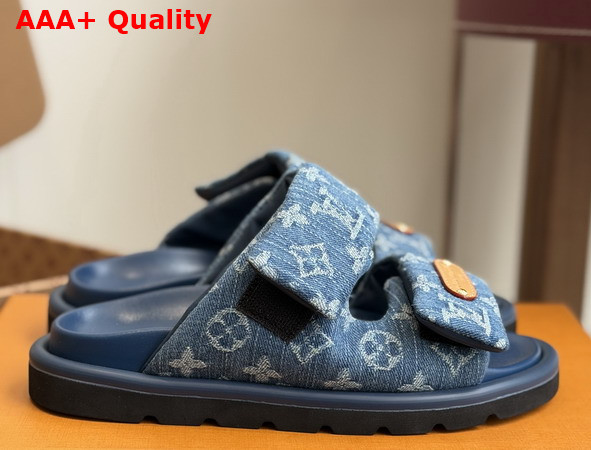 Louis Vuitton Pool Pillow Comfort Mule in Monogram Denim Replica