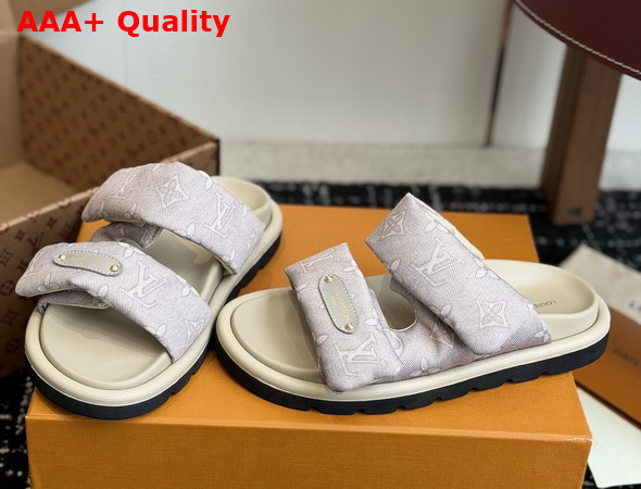 Louis Vuitton Pool Pillow Comfort Mule in Monogram Denim Replica