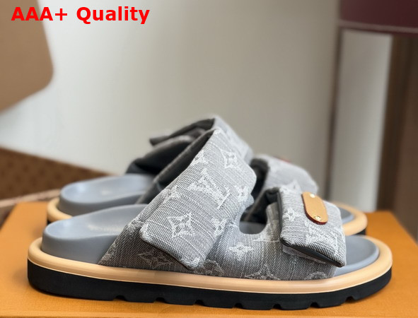 Louis Vuitton Pool Pillow Comfort Mule in Monogram Denim Replica