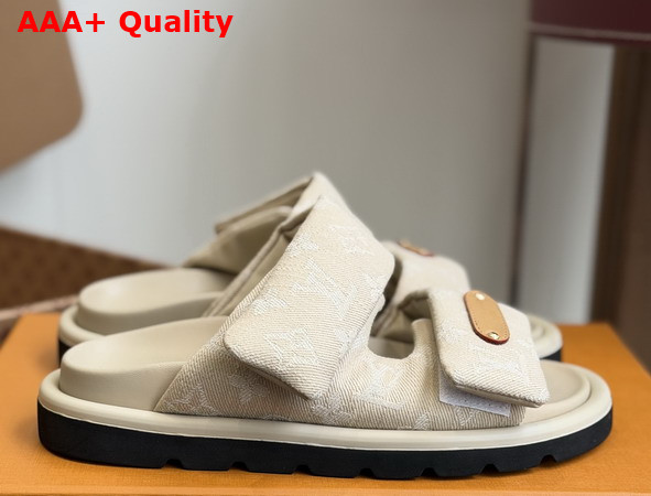 Louis Vuitton Pool Pillow Comfort Mule in Monogram Denim Replica