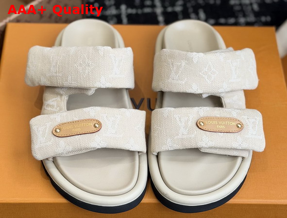 Louis Vuitton Pool Pillow Comfort Mule in Monogram Denim Replica