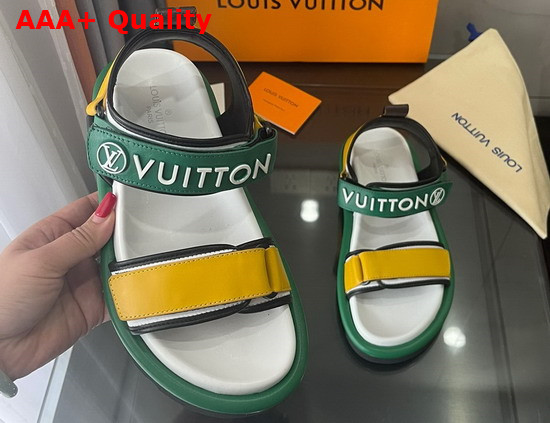 Louis Vuitton Pool Pillow Comfort Sandal Vert 1A9OD7 Replica