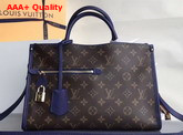 Louis Vuitton Popincourt PM Monogram Canvas and Marine Natural Leather Trim M43434 Replica