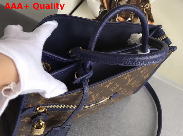 Louis Vuitton Popincourt PM Monogram Canvas and Marine Natural Leather Trim M43434 Replica