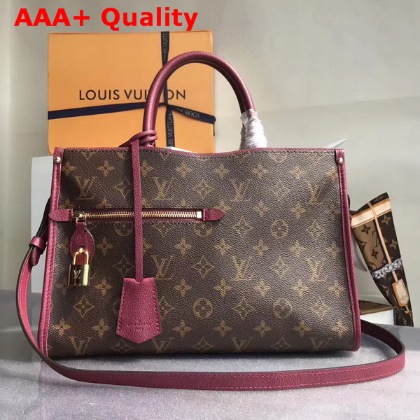 Louis Vuitton Popincourt PM Monogram Canvas and Natural Leather Trim Raisin M43462 Replica