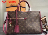 Louis Vuitton Popincourt PM Monogram Canvas and Natural Leather Trim Raisin M43462 Replica