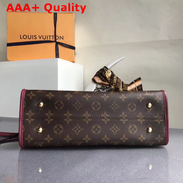 Louis Vuitton Popincourt PM Monogram Canvas and Natural Leather Trim Raisin M43462 Replica