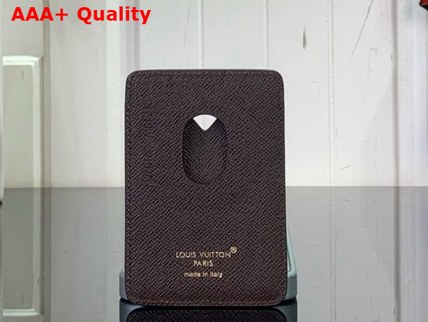 Louis Vuitton Porte Cartes Magnet Brown Monogram Landscape Coated Canvas M26016 Replica