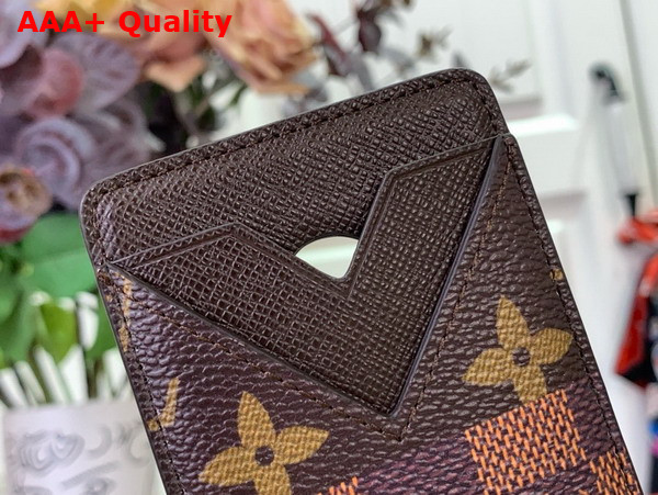 Louis Vuitton Porte Cartes Magnet Brown Monogram Landscape Coated Canvas M26016 Replica