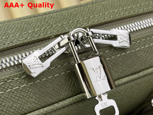 Louis Vuitton Porte Documents Voyage PM Khaki Taiga Leather M2A676 Replica