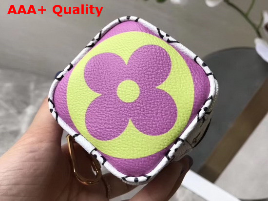 Louis Vuitton Porte Monnaie Cube Coin Purse Pink and Lila Monogram Canvas M67669 Replica
