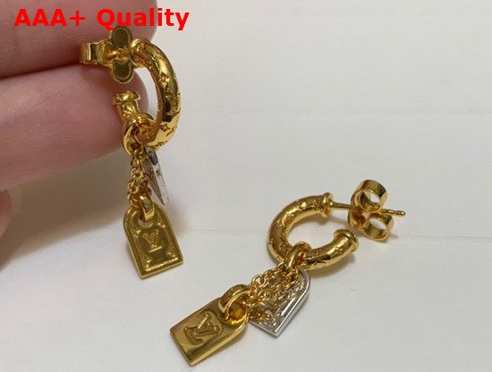 Louis Vuitton Precious Nanogram Tag Earrings M00607 Replica