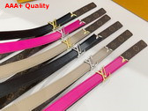 Louis Vuitton Pretty LV 20mm Reversible Belt Monogram Replica