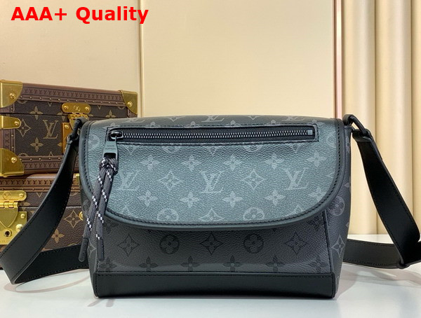 Louis Vuitton Pulse Messenger Monogram Eclipse Reverse Coated Canvas M12681 Replica