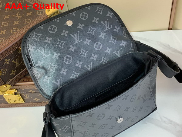 Louis Vuitton Pulse Messenger Monogram Eclipse Reverse Coated Canvas M12681 Replica